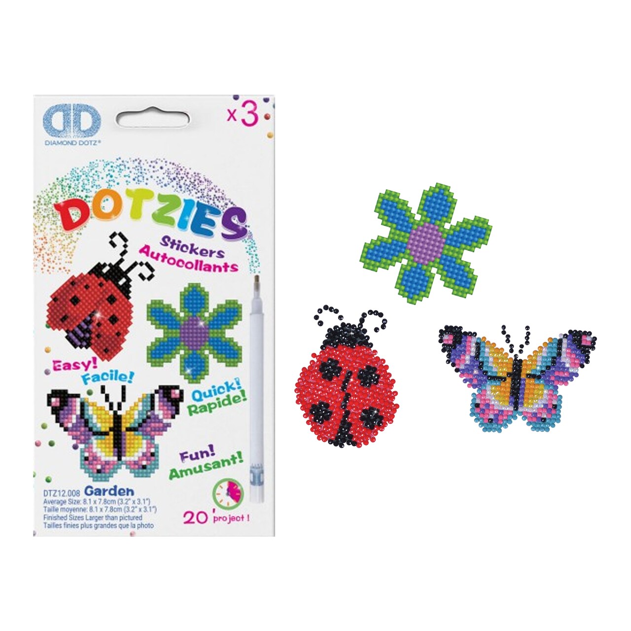 Diamond Dotz Kits - GARDEN Diamond Painting Artwork Kit Diamond Painting Kits, Diamond Art Kits for Adults, Gem Art, Diamond Art, Diamond Dotz Kits